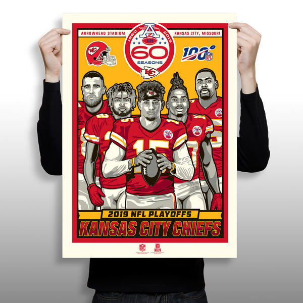 Phenom Gallery Releases Kansas City Chiefs Artwork Celebrating Players Taking Team to 2019 Postseason