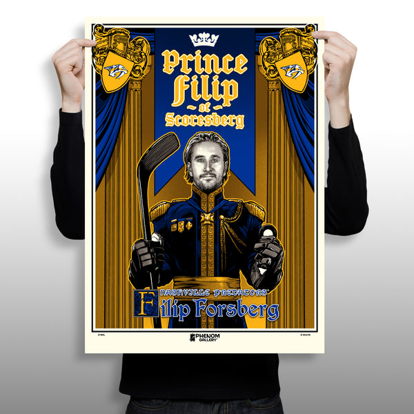 Nashville Predators Phenom Gallery Limited Edition Silkscreen Featuring Filip Forsberg