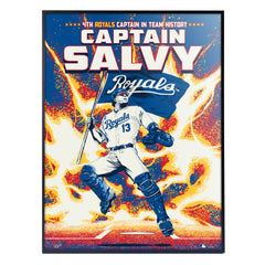 Kansas City Royals Captain Salvy 18" x 24" Serigraph