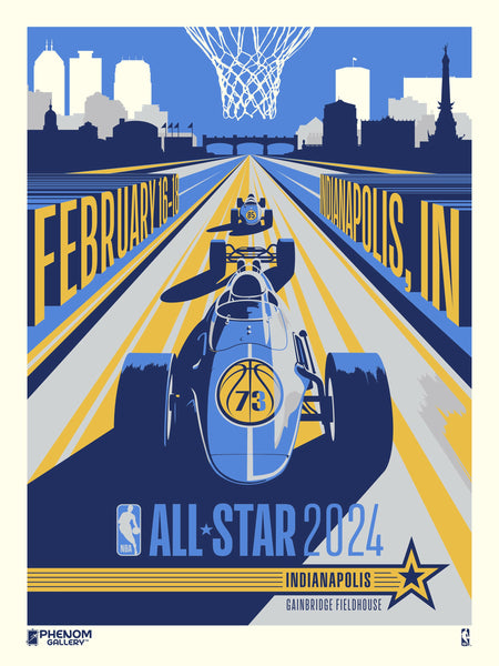 NBA 2024 All Star Game 18" x 24" Serigraph