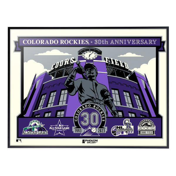 Larry Walker Colorado Rockies Phenom Gallery 18'' x 24'' Deluxe Framed  Serigraph