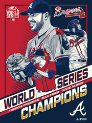 Atlanta Braves 2021 World Series Champs 18"x24" Serigraph