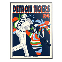 Detroit Tigers Miguel Cabrera Spring Training 18" x 24" Serigraph