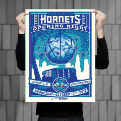 Charlotte Hornets 30th Anniversary 18"x24" Serigraph