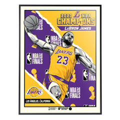 Los Angeles Lakers '20 Champs LeBron James 18"x24" Serigraph
