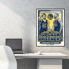 Golden State Warriors Splash Brothers 18"x24" Serigraph