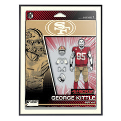 San Francisco 49ers George Kittle Action Figure 18"x24" Serigraph