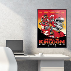 Kansas City Chiefs Defend The Kingdom Movie Poster 18"x24" Serigraph