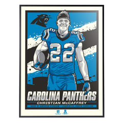 Carolina Panthers Christian McCaffrey 18"x24" Serigraph