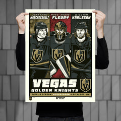 Vegas Golden Knights Superstar Set 18"x24" Serigraph