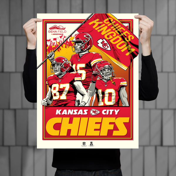 Kansas City Chiefs Arrowhead Tailgate 18x24 Serigraph – Phenom Gallery