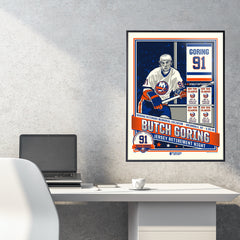 New York Islanders Butch Goring Number Retirement 18"x24" Serigraph