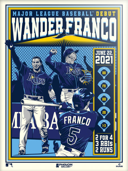 Tampa Bay Rays: Wander Franco 2023 Throwback - Officially Licensed