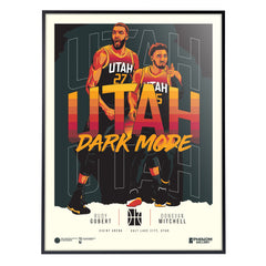 Utah Jazz Dark Mode 18"x24" Serigraph