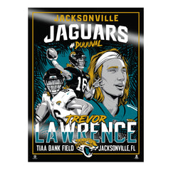Jacksonville Jaguars Trevor Lawrence 18"x24" Foil Serigraph