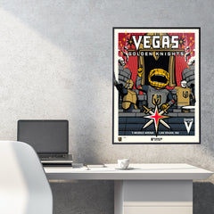 Vegas Golden Knights 5th Anniversary Fan Appreciation 18"x24" Serigraph