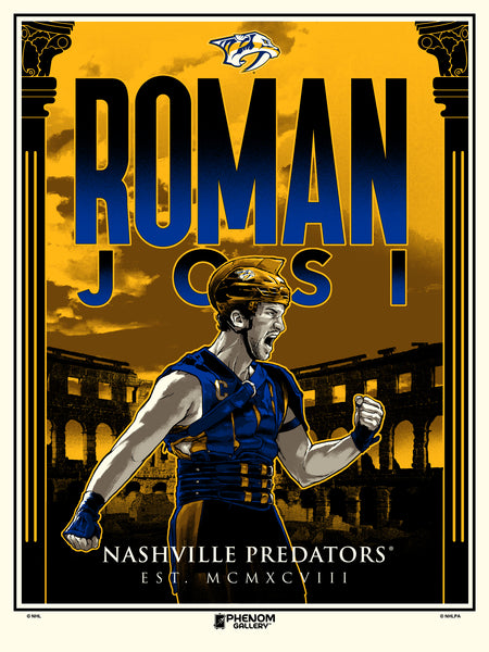 Nashville Predators Roman Josi 18"x24" Serigraph