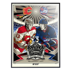 NHL Heritage Series '19 Flames vs Jets 18"x24" Serigraph