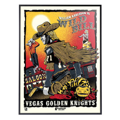 Vegas Golden Knights "Wild Bill" 18"x24" Serigraph