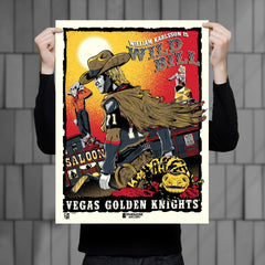 Vegas Golden Knights "Wild Bill" 18"x24" Serigraph