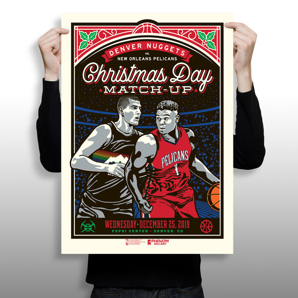 Phenom Gallery Releases Christmas Day Print Featuring Nuggets vs. Pelicans at Pepsi Center
