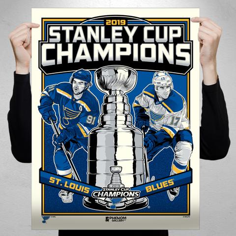 Phenom Gallery Launches Limited Edition St. Louis Blues 2019 Stanley Cup Champions Fine Art Print