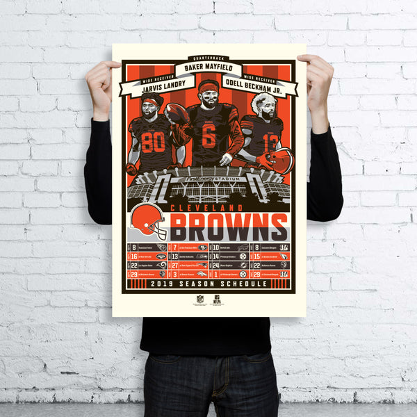 Phenom Gallery Releases First NFL Print: Limited-Edition Cleveland Browns 2019 Season Silkscreen by Stolitron