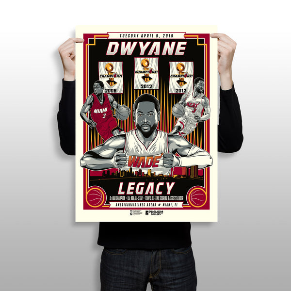 Miami Heat x Phenom Gallery Limited Edition Dwyane Wade Legacy Fine Art