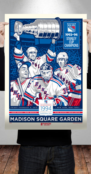 New York Rangers Celebrate 25th Anniversary of Stanley Cup Championship with Limited Edition Serigraph