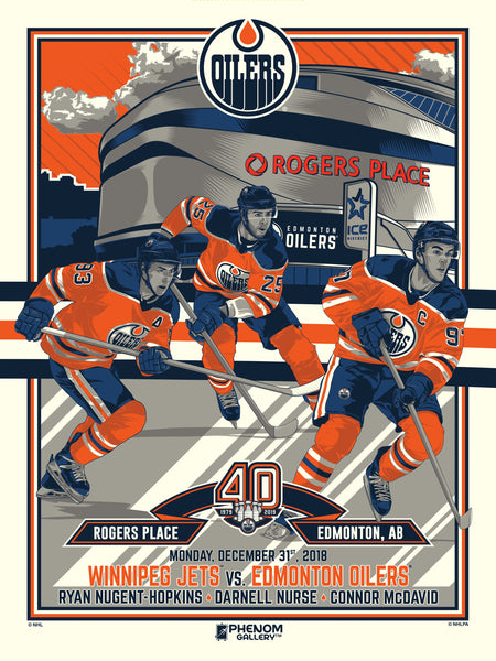 Edmonton Oilers Launch Third Release of 40th Anniversary Collection Serigraph Boomerang-Outbox 	x