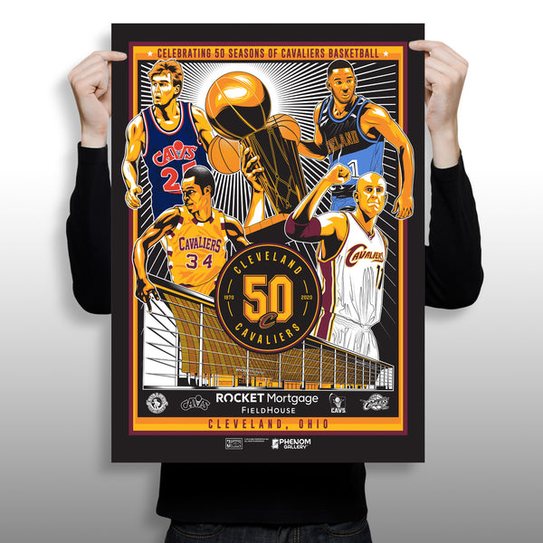 Phenom Gallery Releases Silkscreen Print Commemorating Cleveland Cavaliers 50th Anniversary Season
