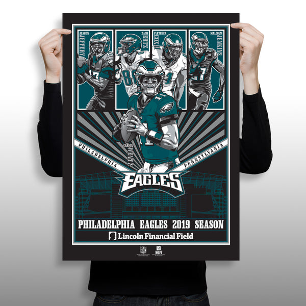 Philadelphia Eagles Releases First Phenom Gallery Print: Limited-Edition 2019 Season Serigraph by M. Fitz