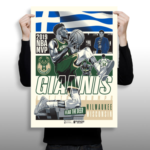 Phenom Gallery Releases Giannis Antetokounmpo “Birthday” Artwork for Milwaukee Bucks