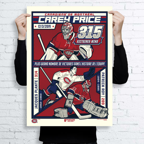 Montreal Canadiens Celebrate Carey Price Record Breaking Performance with Limited Edition Serigraph