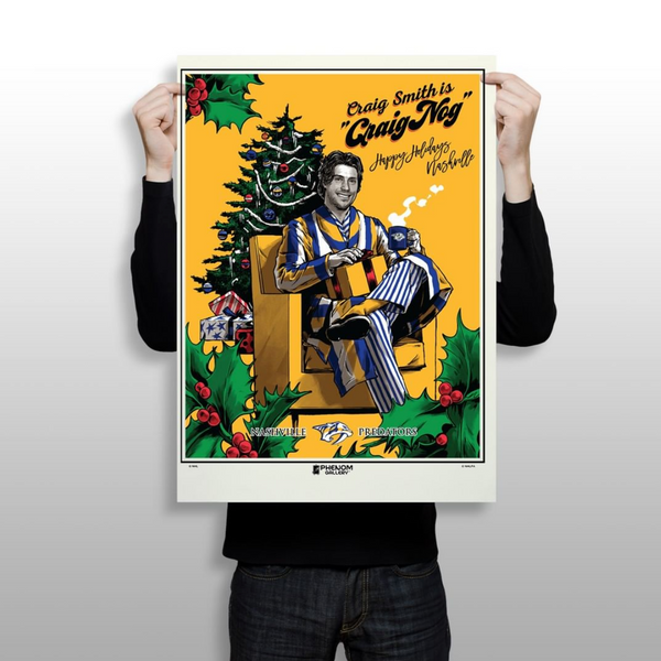 Phenom Gallery Releases Predators Holiday Silkscreen Print Featuring “Craig Nog”