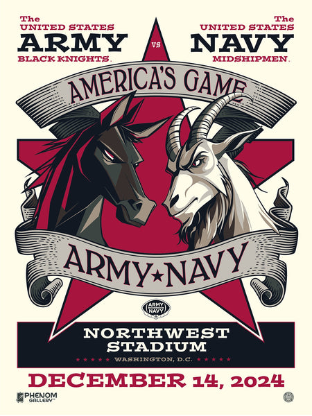 Army Navy Matchup 18"x 24" Serigraph