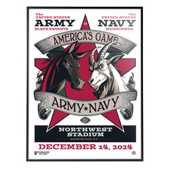 Army Navy Matchup 18"x 24" Serigraph (White Version) - PRESELL SHIPPING 1/27