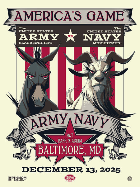 Army Navy 2025 Matchup 18"x 24" Serigraph