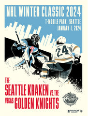 Winter Classic 2024 at T-Mobile Park - Kraken vs Golden Knights 18" x 24" Serigraph