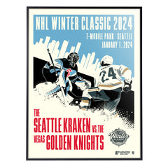 Winter Classic 2024 at T-Mobile Park - Kraken vs Golden Knights 18" x 24" Serigraph