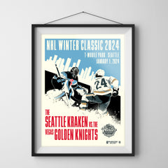 Winter Classic 2024 at T-Mobile Park - Kraken vs Golden Knights 18" x 24" Serigraph