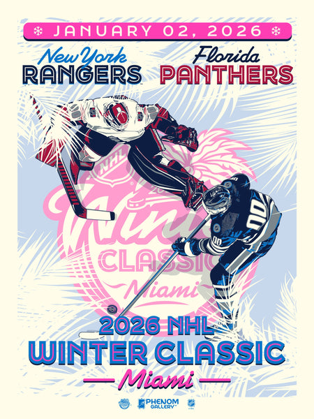 NHL Winter Classic 2026 at LoanDepot Park - Rangers vs Panthers 18" x 24" Serigraph