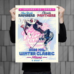 NHL Winter Classic 2026 at LoanDepot Park - Rangers vs Panthers 18" x 24" Serigraph