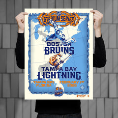 NHL 2026 Stadium Series at James Stadium - Boston Bruins vs Tampa Bay Lightning 18" x 24" Serigraph