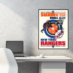 NHL 2024 Stadium Series at Metlife Stadium - Rangers vs Islanders 18" x 24" Serigraph