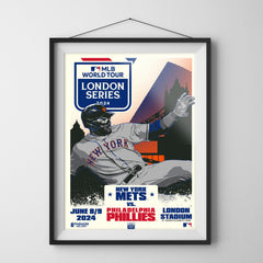 MLB London Series 2024 New York Mets 18" x 24" Serigraph