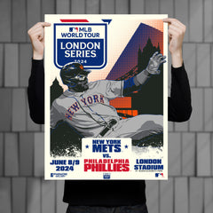 MLB London Series 2024 New York Mets 18" x 24" Serigraph