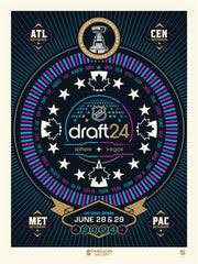 NHL 2024 Draft 18" x 24" Serigraph