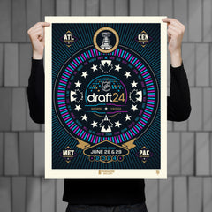 NHL 2024 Draft 18" x 24" Serigraph