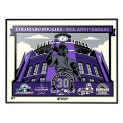 Colorado Rockies 30th Anniversary 18" x 24" Serigraph